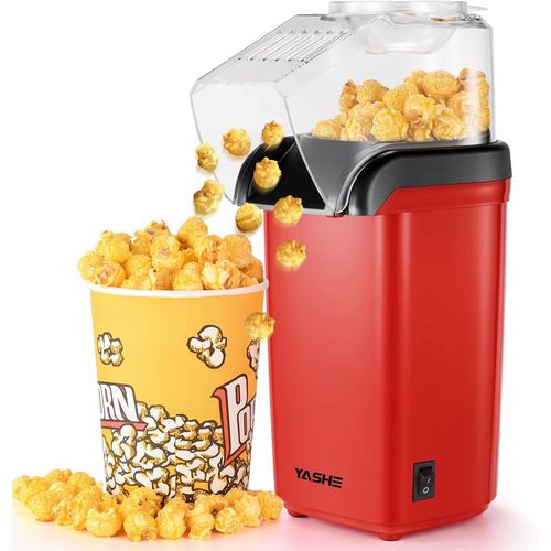 Ulteronixshop-Machine à Pop Corn, 1200 W Machine à pop-corn à Air Chaud, Appareils à popcorn électrique, prêt en 2 Minutes, Sain et sans huile pour les soirées Cinéma, Rouge