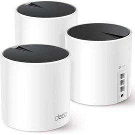 lbgwp60-Système Maillé X55 Ax3000 Wifi 6 Couvre Jusqu'À 6 500 M², Remplace Le Routeur Sans Fil Et L'Extension, 3 Ports Gigabit Par Unité, Prend En Charge La Liaison Ethernet (Lot De 3)