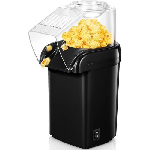 Machine A Pop Corn À Air Chaud 1200W,Ménages, Poping Rapide En 2 Minutes,Sans Graisse Ni Huile,Incl. Cuillère À Mesurer De Maïs,Design Compact, Pour Les Films À La Maison Et Les Fê[BLE9300936]