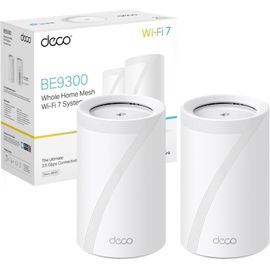 lbgwp60-Deco Be65(2-Pack) Routeur Wifi 7 Mesh Be9300 Bi-Bande, Port Ethernet 2,5G, Mlo, Itinérance Transparente, Contrôle Parental, Canaux 320 Mhz, 6 Ghz, Compatible Avec Toutes Les Box Fibre, Wpa3
