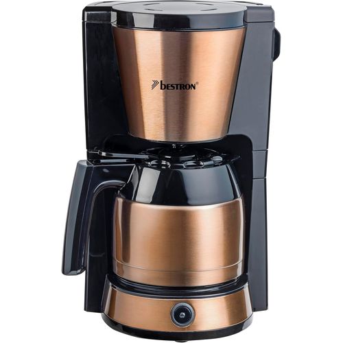 lbgwp60-Machine À Café Filtre Pour 8 Tasses De Café, Cafetières Filtres Avec Thermos D'1 Litre, Incluant Un Filtre Permanent Et Arrêt Automatique, Copper Collection, 900 W, Couleur Cuivre