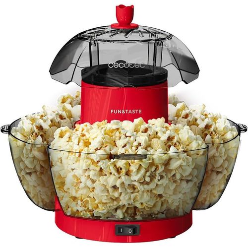 ASFASFq-Machine à popcorn électrique Fun&Taste P'Corn Lotus. Machine à popcorn de 1200 W, popcorn prêt en 2 minutes, comprend 4 récipients amovibles, capacité totale de 4,5 L.