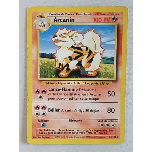 Carte Pokémon Francais Arcanin