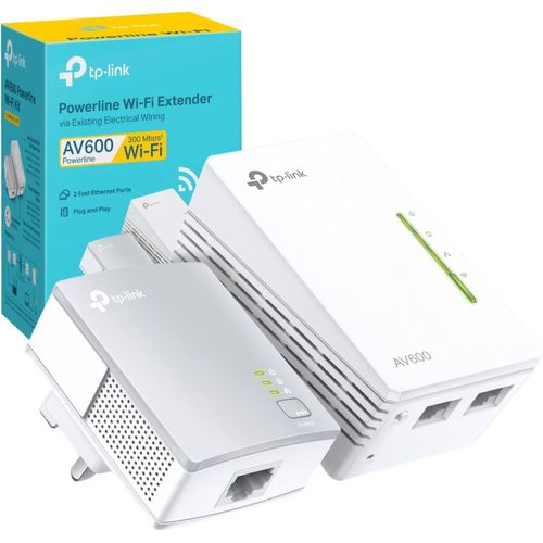 SUBZONAL-TL-WPA4221 KIT AV600 Adaptateur CPL Kit d'extension WiFi, WiFi N300, Ports Ethernet, Adaptateur Powerline TP-Link Powerline, adaptateurs réseau CPL, Plug & Play