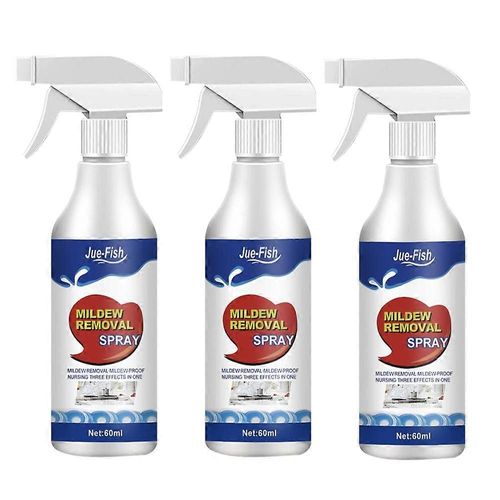 3x Spray de mousse de nettoyage anti-moisissure efficace Agent décapant de moisissure Nettoyant 60ml