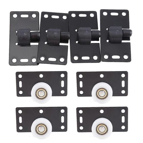 4Sets porte coulissante Roues Rouleaux Poulies Coureurs pour armoire Armoire Smooth & Mute Nylo