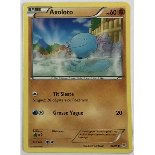 Carte Pokémon Axoloto Xy Origines Antiques 38/98 Excellent État
