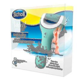 Scholl Velvet Lisse Râpe Électrique Humide Et Sèche Lime À Pied Bleu