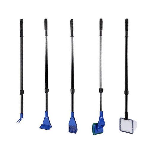 Kit De Nettoyage D'aquarium 5 En 1 Kit De Nettoyage De Réservoir En Verre D'aquarium Outil De Nettoyage D'algues