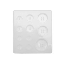 Moule En Silicone Diy Pour Bouton En Résine,Moule En Résine Fait Main Avec Trou