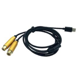 Double Rca Femelle À Type-C Usb C Signal Vidéo Av Audio Cordon Plomb