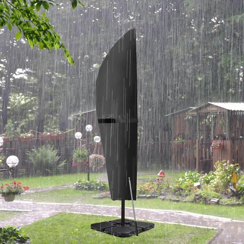 Housse De Parasol,280 X 30 X 81/46 Cm Étanche À L'eau Avec Fermeture Éclair Pour Parasol De 2 À 4 M À Usage Intensif