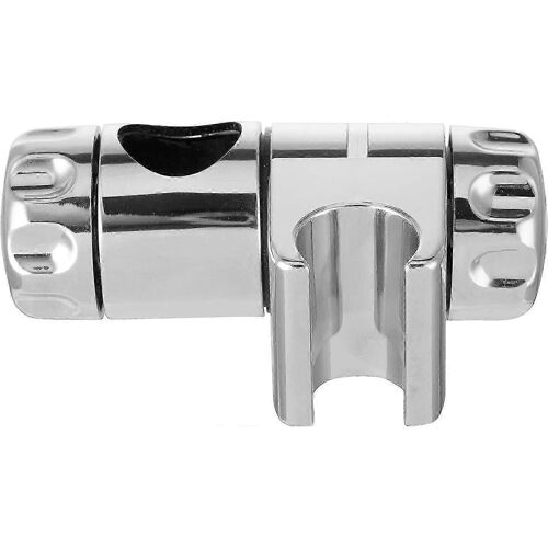 Support de pomme de douche de 25 mm Salle de bain Chrome Slider Fixation de support de pomme de douche portable pour s'adapter au rail de montage de 25 mm (1)