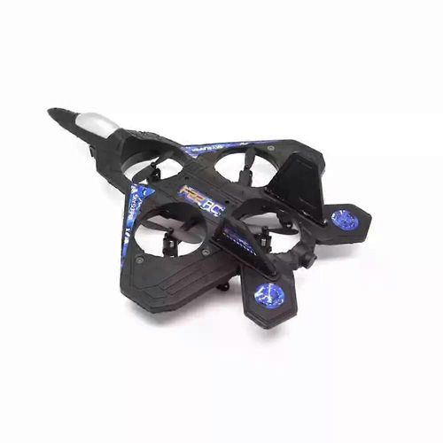 Avion de chasse telecommande Thunder Jet Pro 2,4 GHz, jouet noir