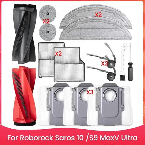 Pièces pour aspirateur robot Saros 10/S9 MaxV Ultra, brosse latérale principale, filtre HEPA, chiffon de nettoyage, poussière B