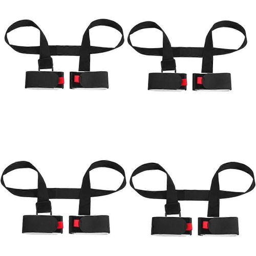Lot De 4 Sangles De Transport Réglables Pour Skis Et Bâtons, Sangles De Transport Pour Skis À L'épaule Avec Support Rembourré