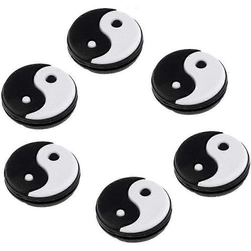 6 Pièces Yin Et Yang Tennis Raquette Amortisseur Combinaison Amortisseur De Vibration Pour Joueurs De Tennis