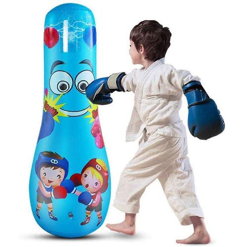 Sac De Frappe Gonflable De 125 Cm Pour Les Enfants,Support D'objectif De Fitness Gonflable Autoportant,Sac De Frappe De Fitness Sac De Frappe Robuste Décompression Inplat