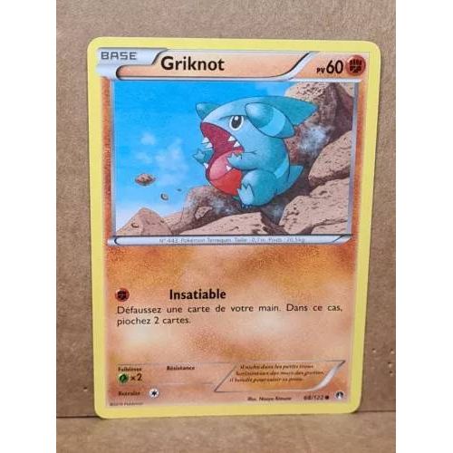 Carte Pokemon Griknot 68/122 Xy9 Rupture Turbo Fr