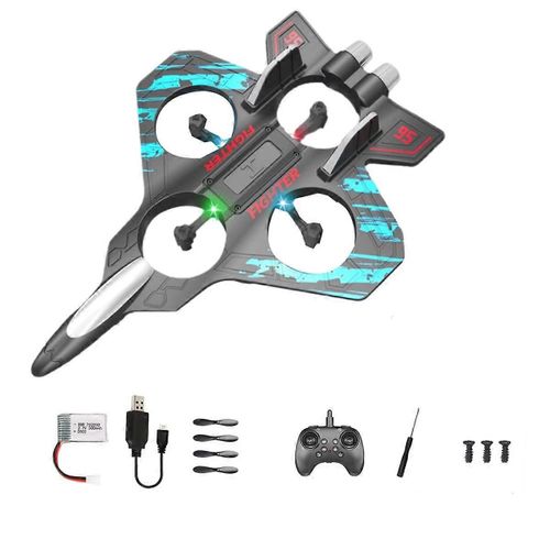 Avion telecommande 2,4 GHz, six avions en mousse EPP avec LED, jouet volant simple pour enfant, pour l'interieur et l'exterieur