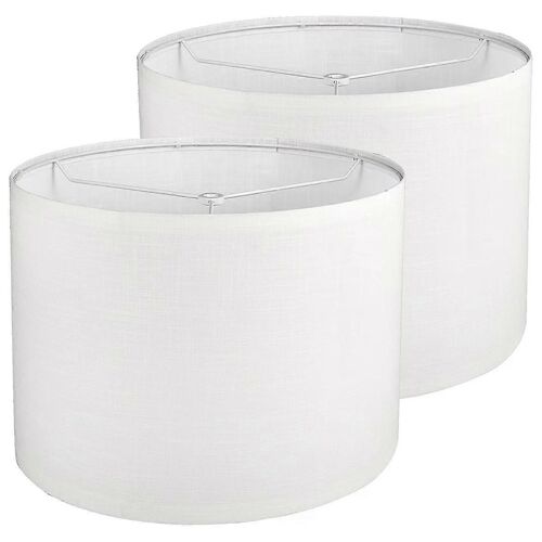 2pcs Tambour Abat-Jour,Abat-Jour Pour Lampe De Table Lampadaire