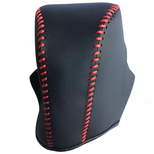 Couture À La Main Pu Levier De Vitesse Levier De Vitesse Couvercle De Bouton Fit Hand Brake Cover,Couvercle De Levier De Changement De Vitesse,Pour Honda Fei