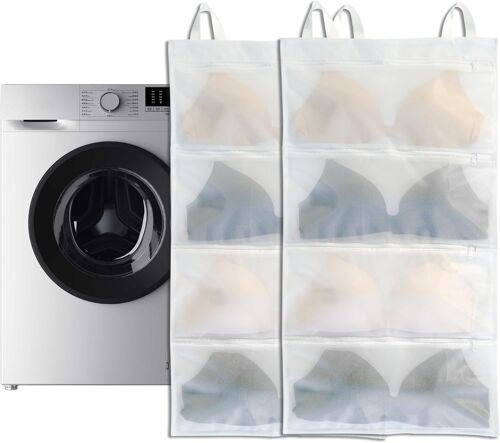 Soutien - Gorge Filet Linge Machine À Laver, Peut Contenir 4 Soutiens - Gorge Dans Un Sac À Linge, Peut Être Nettoyé, Séché Et Stocké Simultanément, Plus Efficace, 2 Pièces (A-C)[LAV1645]