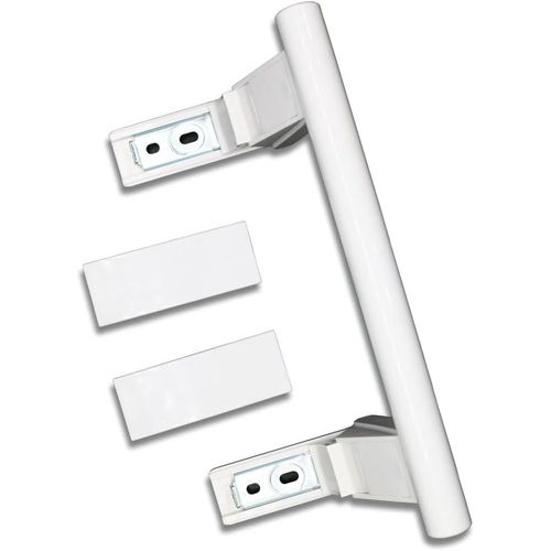 Poignée De Porte De Rechange 7430668 Compatible Avec Réfrigérateur Liebherr, Poignée De Réfrigérateur, Avec 2 Couvercles De Garniture, Blanc, 21 Cm[MAC2238]