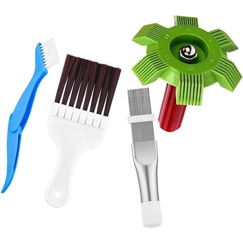 Kit De Nettoyage Pour Sécheuse, Brosse De Nettoyage, Filtre Sèche, Peigne Radiateur, Set De 4 Pièces, Brosse Pour Nettoyer Le Sèche-Linge Et Les Ailettes, Climatiseur, Filtre Et Bo[MAC1290]