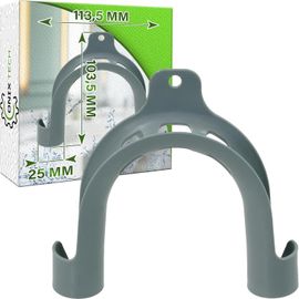 Support Tuyau Vidange Machine A Laver Universel 103,5 X 113,5 X 25 Mm - Adaptateur Universel En Forme De U Pour Tuyau Vidange Lave Vaisselle - Garantie De 5 Ans[LAV0674]