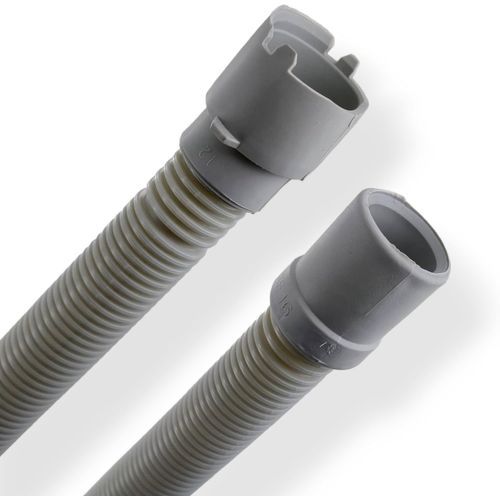 Tuyau de vidange Tuyau d'évacuation Tuyau d'écoulement Tuyau de drainage 2 m-21/28mmØ pour lave-vaisselle compatible avec Beko 1740160300 Whirlpool 481253029419 Indesit C00313336