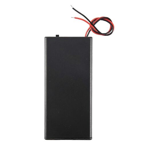 3.7v 2x 18650 Support De Batterie Connecteur Boîtier De Rangement Interrupteur On/Off Avec Plomb