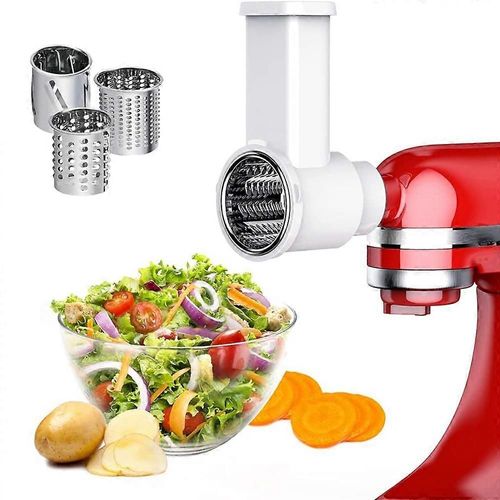 Accessoires de déchiqueteuse à trancher,trancheuse à légumes Fresh Prep pour batteur sur socle Kitchenaid,machine à salade avec