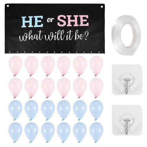 Le complément parfait à votre fête de révélation de sexe fournit Sac ballon de révélation de sexe garçon ou fille