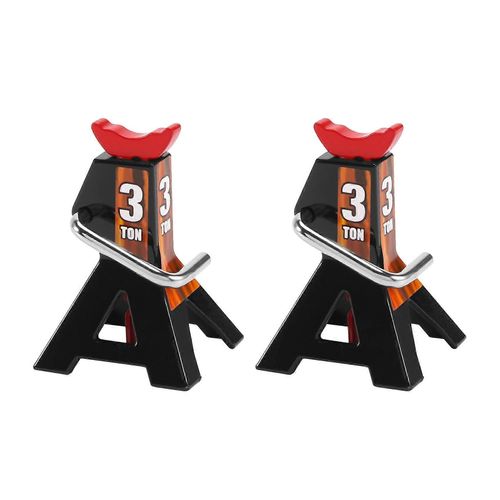 Lot de 2 supports de réparation en métal,3 tonnes,hauteur simulée,réglable,outil de levage pour scène TRX4 D90 CC 1/10