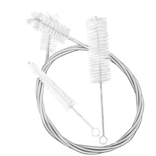 3pcs Cor Français Trombone T Pet Nettoyage Set Acier Inoxydable Nylon Brosse Musical Instent Ent Cleani