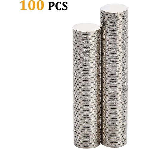 100 Pièces Aimant Ultra Aimant Super Aimants Aimants Ménagers Mini Aimant 8x1 Mm Pour Tableau Magnétique,Tableau Blanc,Tableau Noir,Tableau D'affichage,Réfrigérateur