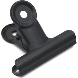 Paquet De 12 Grands Trombones De Reliure Bouledogue Noir / Pinces À Lime De Charnière En Métal Pour L'artisanat