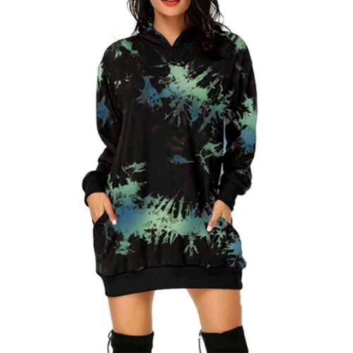 La Robe De Noël De Femmes De Mode De Noël Sweat À Capuche, Sac De Poche De La Hanche D'impression