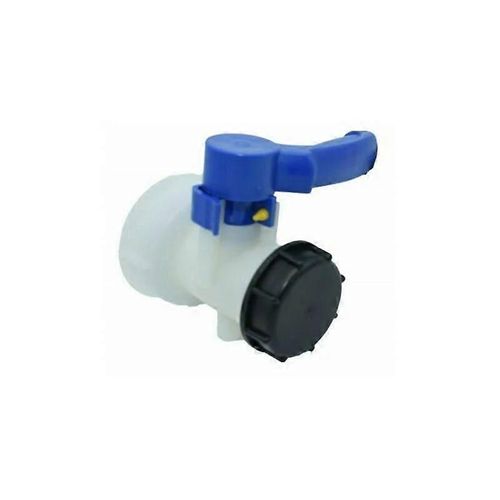 Vanne pour cuve IBC 1000 litres 2"" / 62 mm Vanne papillon en plastique intégrée DN40 (62 mm)