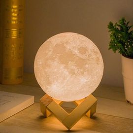 Lampe De Lune Lumière De Lune Veilleuse Pour Les Enfants Cadeau Pour Les Femmes Chargement Usb Et Contrôle Tactile Luminosité