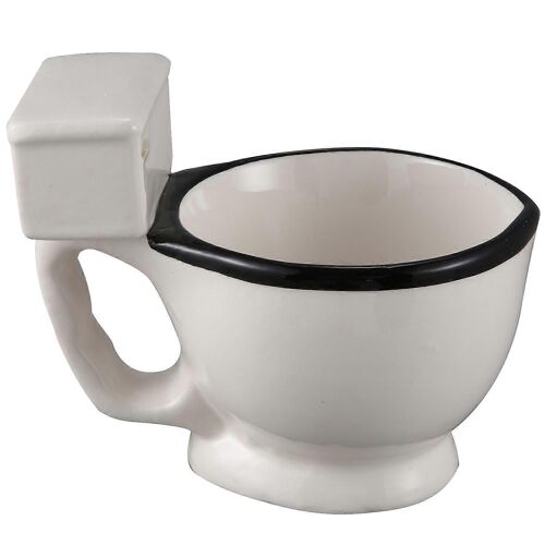 Nouveauté Toilette Tasse En Céramique Avec Poignée 300ml Café Thé Lait Tasse De Crème Glacée Drôle Pour Cadeaux