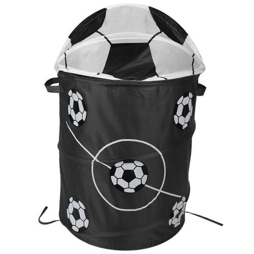 Football Modélisation Pliable Panier à linge Stockage Barils Stockage Baril Polyester Tissu Jouet Magasin