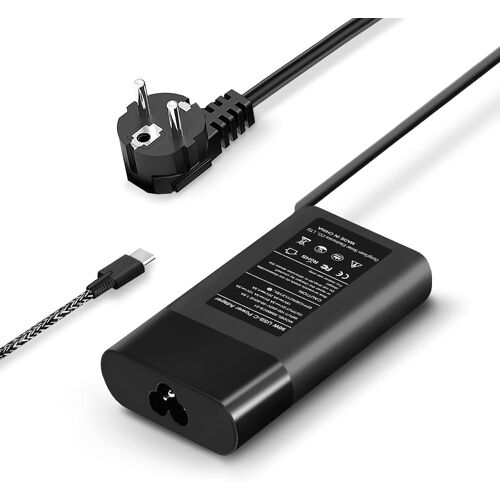 acdsgd-Chargeur USB C 65W Compatible avec HP Elitebook Elite Spectre X360 X2 830 1030 1040 Envy 11 13 14 15 Probook 430 G6 G7 G8 Elite Pavilion Ordinateur Portable