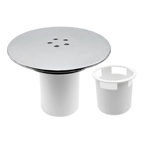 Couvercle de siphon de douche,couvercle de trou de bouchon de douche 90mm / 115mm trou de remplacement de drain chromé-YUHAO