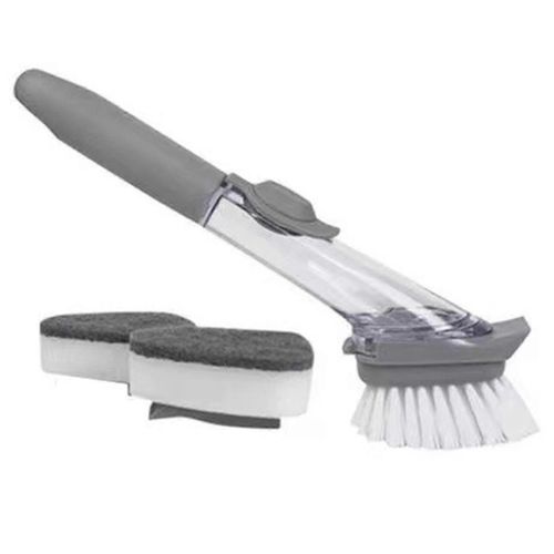 distributeur de savon brosse à vaisselle Brosse de nettoyage professionnelle à long manche adaptée au nettoyage de casseroles Multi-P