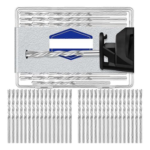 50 pcs Embout de cloison sèche 1/8 de pouce scie à spirale pointe de coupe Bits de guidage de cloison sèche Outils,pour