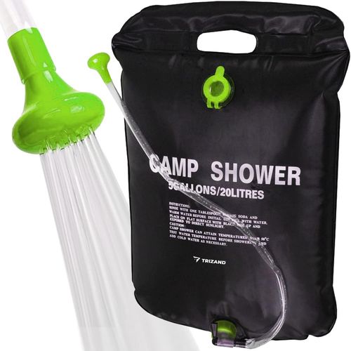 LETNERNY-1168#Campingdusche Outdoordusche Solardusche Douche Solaire 20 L (Noir)