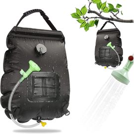 LETNERNY-Sac De Douche Solaire Camping, 20L Solaire Sac De Douche Portable, Pliant Extérieur Pour Douche Avec Amovible À Tête De Douche 45 °C Chauffe Eau Solaire Douche Pour Randonnée Escalade Voyage