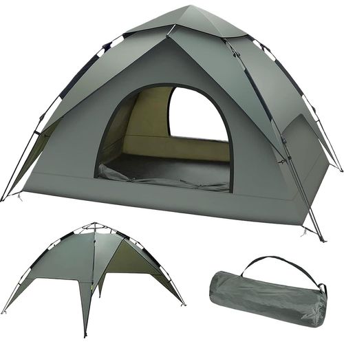 Letnerny-Tente De Camping Pour 3 Personnes, Tente Pop Up Instantanée, Imperméable Et Coupe-Vent, Avec Bâche Extérieure Amovible Pour Trekking, Familles, Randonnée